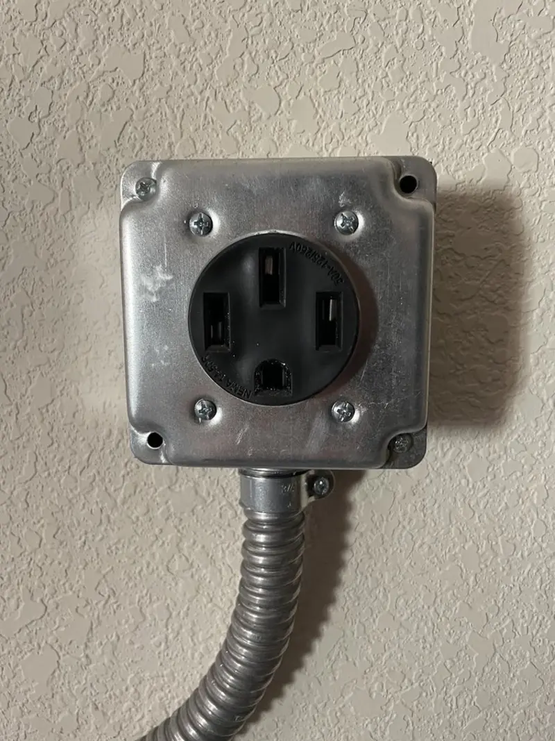 NEMA 14-50 outlet installed for Smart Home Electrical in Crossett