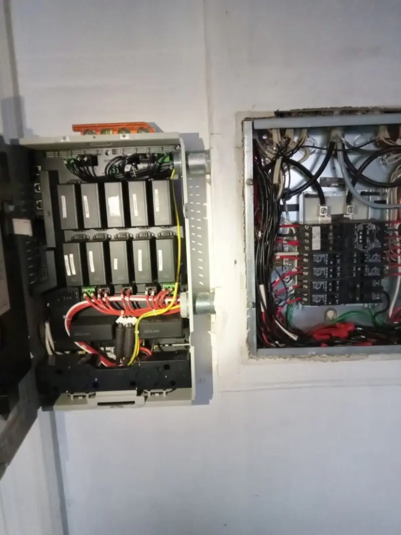 Electrical panel upgrade completed for Security Camera Wiring in Crossett